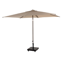 4SO | Parasol Azzurro Wenge Frame Beach 195g/m2 Doek:100% Solefin  Kantelbaar 2 Richtingen 200x300cm