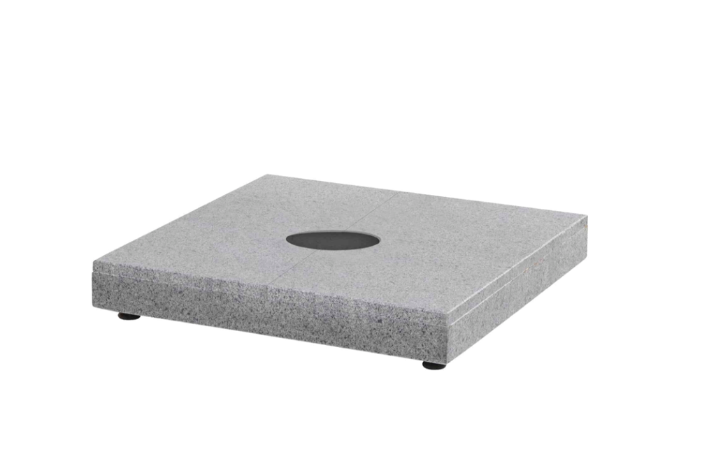 4SO | Parasolvoet Granite Base vr Freepole Parasol Siesta/Hacienda  Anthracite Vierkant 180kg
