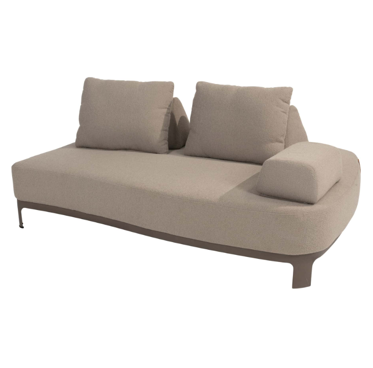 4SO | Lounge Zetel Santorini Cuddle Bench 3 Kussen en Armsteun