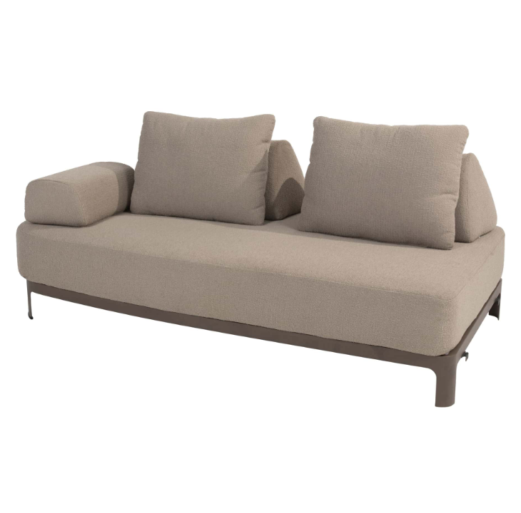 4SO | Lounge Zetel Santorini 2 Seater Benche Terre 2-Zit met 3 Kussens