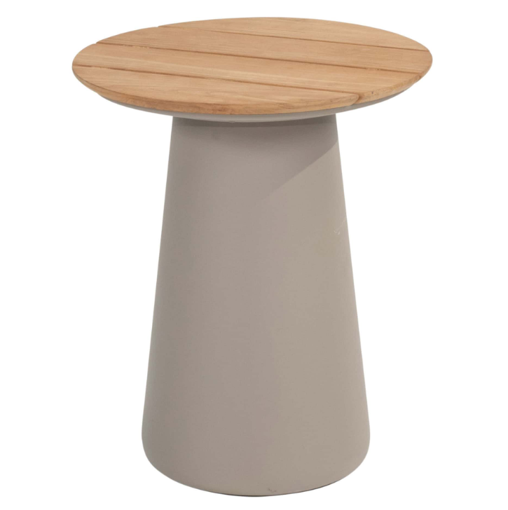 4SO | Tuintafel Bijzettafel Demi Side Table Teak Cloud Ø45cm H55cm