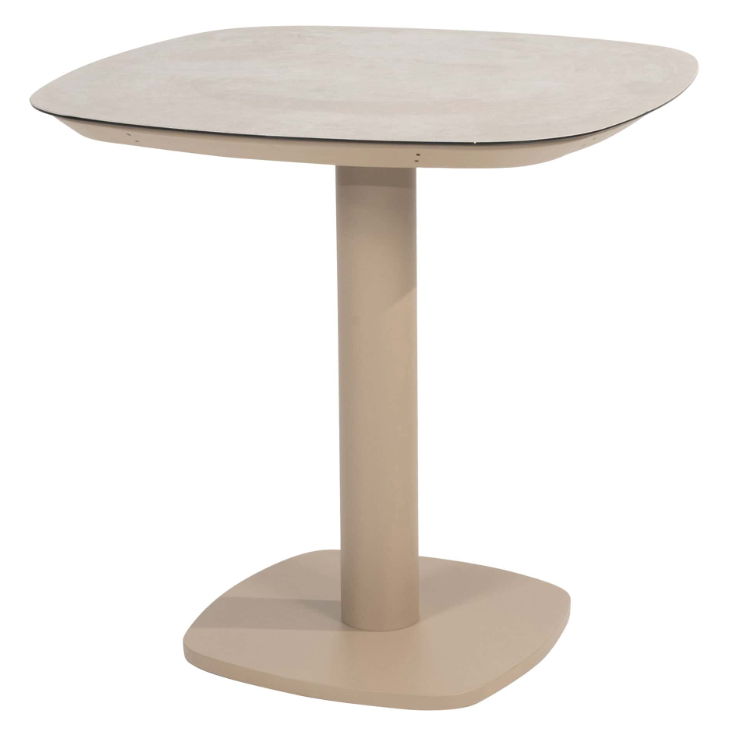 4SO | Tuintafel Manolo Dining Table Ceramic Print Latte 75x75x75cm
