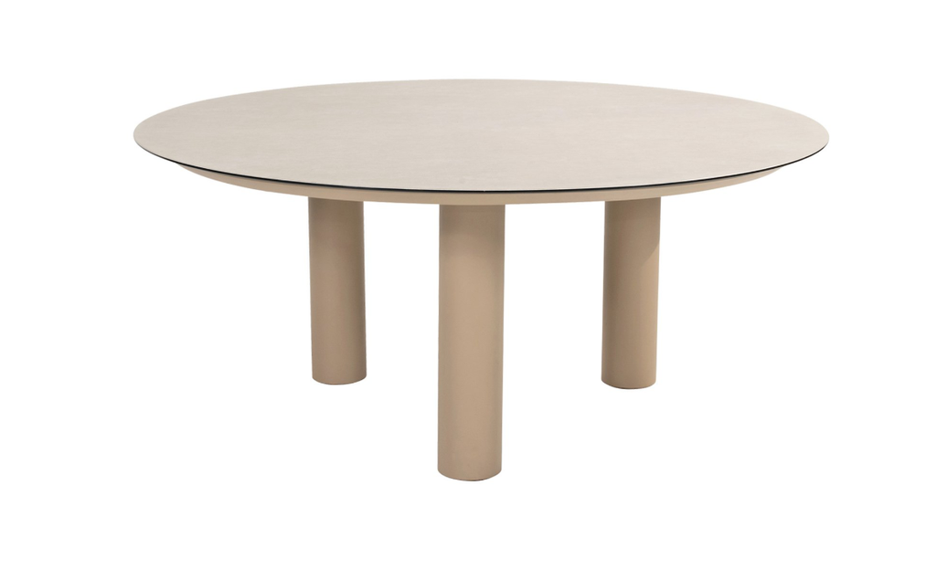 4SO | Tuintafel Donato Dining Table Latte Ceramic Print Ø160cm H75cm