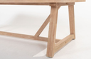 4SO | Tuintafel "Onderstel" Noah Dining Base Brushed Teak 260x100cm H75cm