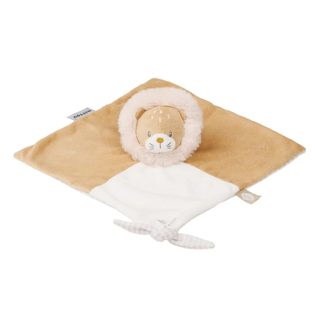 Nattou | Knuffeldoek Flo,Ernest&Oli Leeuw Ernest 27cm