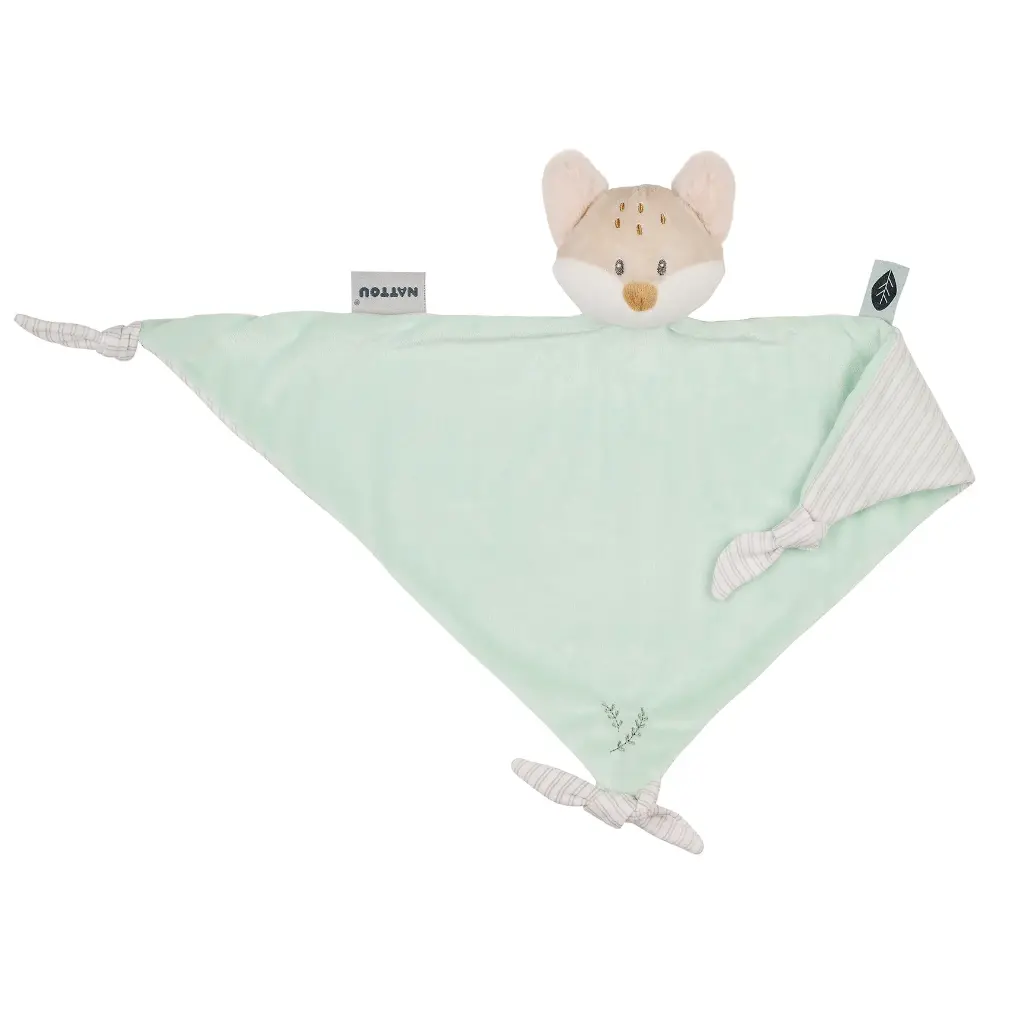 Nattou | Knuffeldoek Flo,Ernest&Oli Maxi Knuffeldoek Vos Flo 40cm