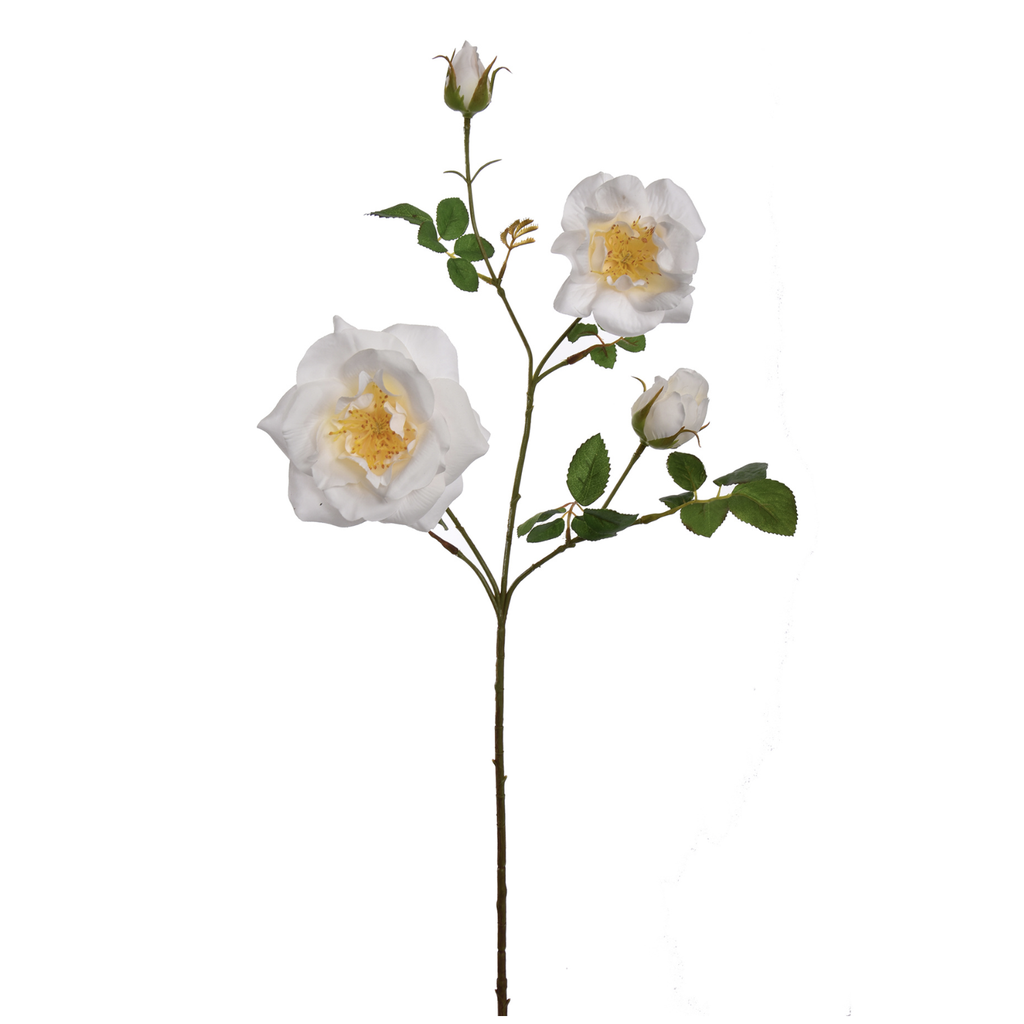 Jasaco |  OPEN ROSE SPRAY 64CM CREAM