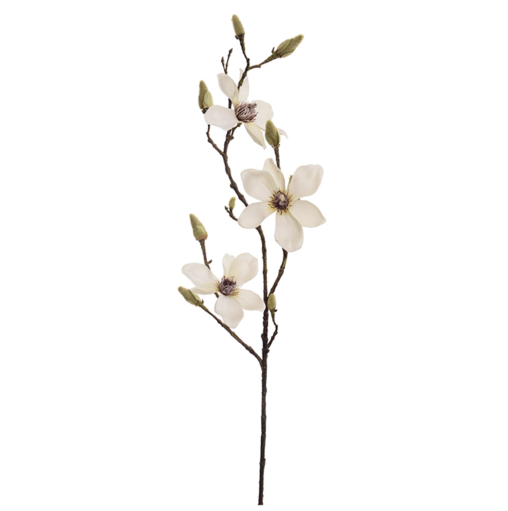 Jasaco |  LARGE MAGNOLIA SPRAY 90CM CREAM
