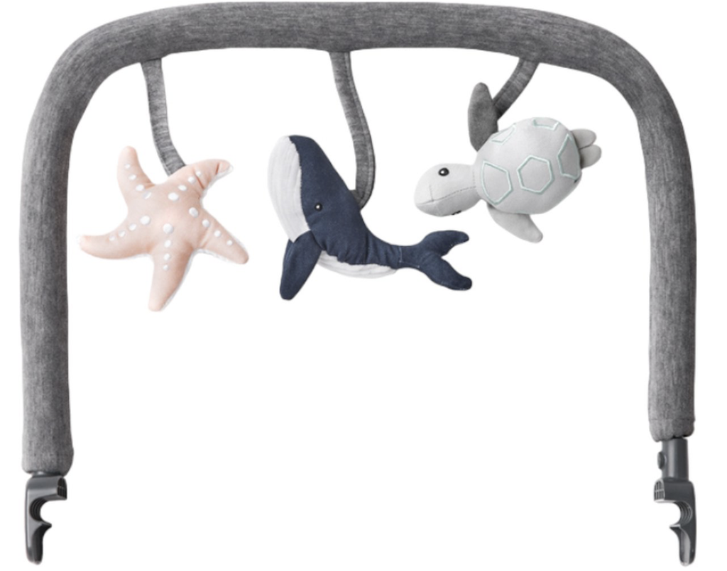 Ergobaby | Speelboog Evolve Bouncer Toy Bar Ocean Wonders Charcoal Grey
