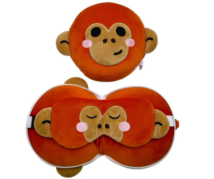 Relaxeazzz | Reiskussen/Slaapmasker Orang-Oetan Honey