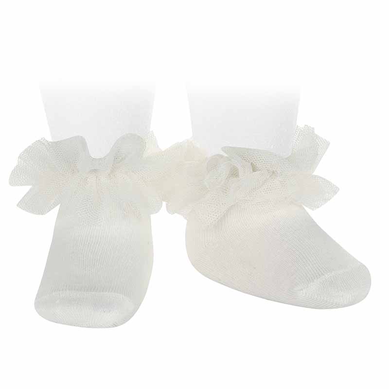 Condor | Kousen Tulle frill ankle socks Nata