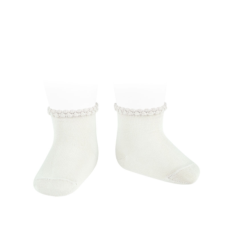 Condor | Kousen Short socks with patterned cuff Nata