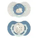 Difrax | Fopspeen Dynamisch Night & Day Boy Vos 0-6M 2-pack