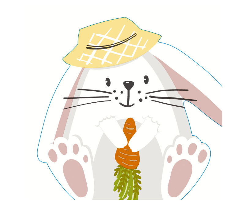 Duni | Servetten Bunny With Hat Airlaid 33cm