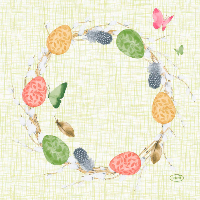 Duni | Servetten Joyfull Spring 3-laags 33x33cm