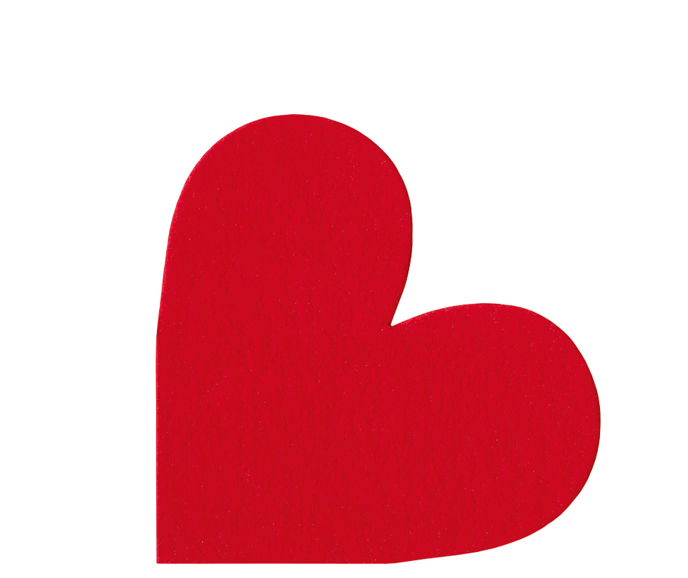 Duni | Servetten Heart Red Airlaid 33cm