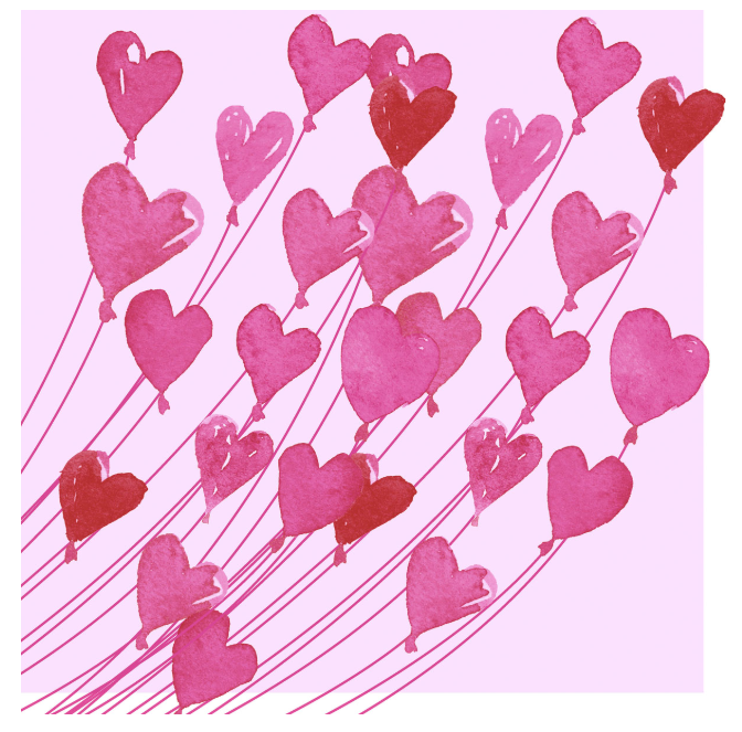 Duni | Servetten Love 3-laags 24x24cm