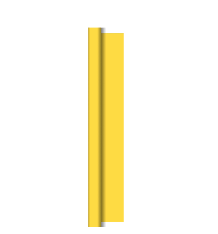 Duni | Tafellaken Yellow Dunicel op Rol 118x500cm