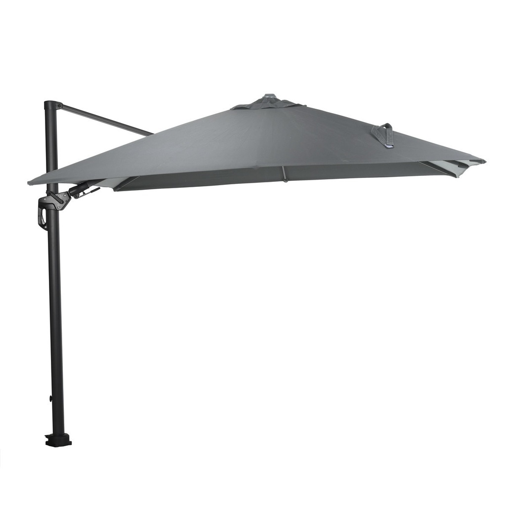 Garden Imp. | Parasol Hawaii Lumen Carbon Black/Donker Grijs 300x300cm
