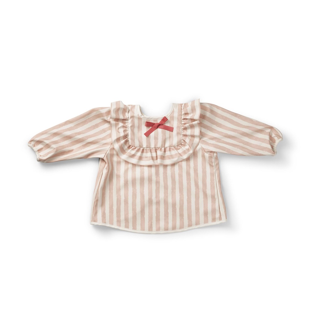 Elodie | Slabbetje Candy Stripes met Lange Mouwen Roze 