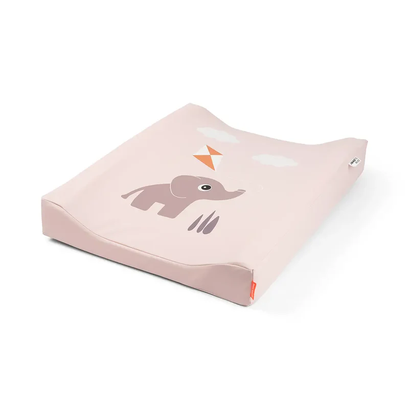 Done by Deer | Waskussen Playground Powder Changing Pad Roze Olifant 50x65