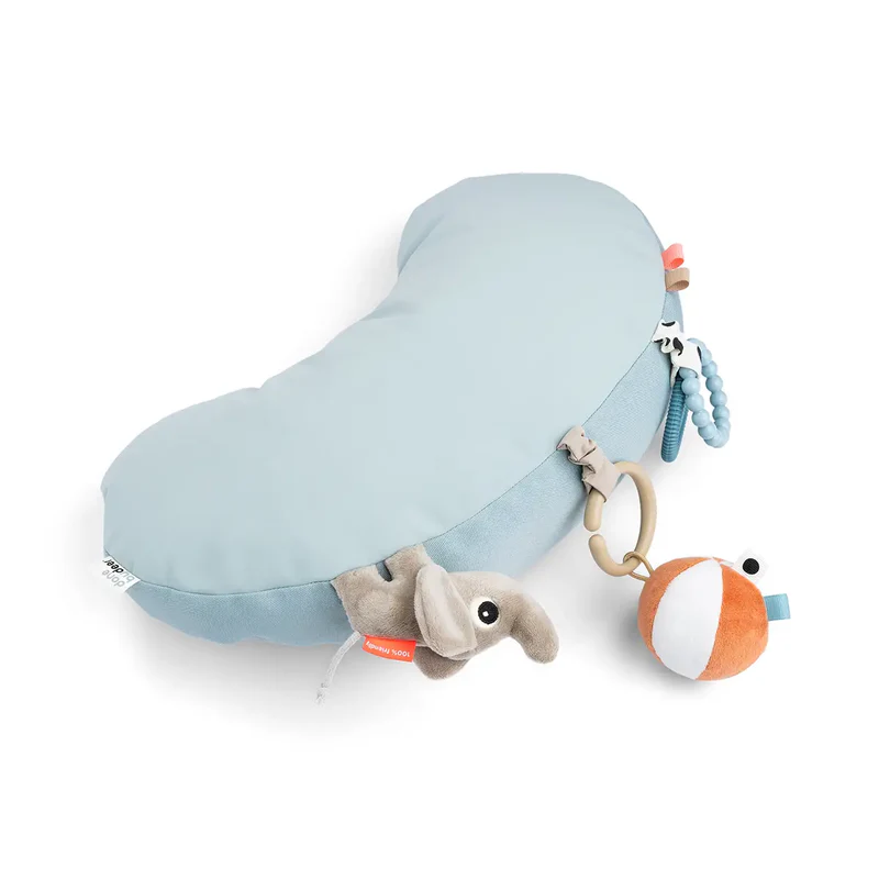 Done by Deer | Speelgoed Park Playground Tummy Time Activity Pillow Blauw