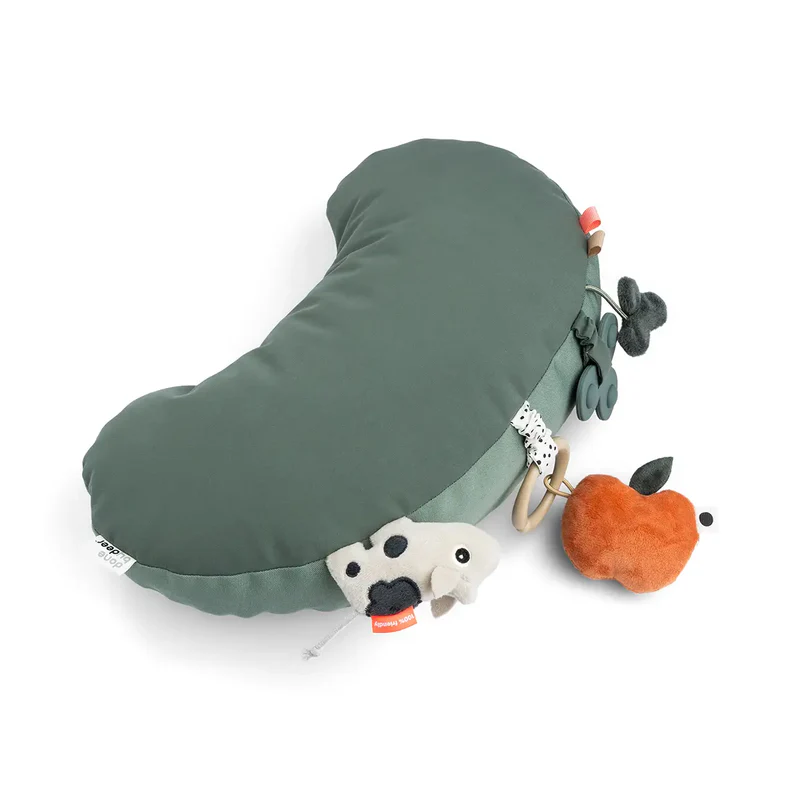 Done by Deer | Speelgoed Park Tiny Farm Green Tummy Time Activity Pillow