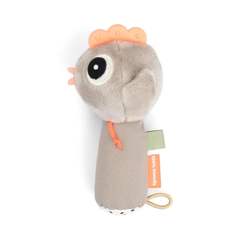 Done by Deer | Rammelaar Tiny Farm Sand Kip Sensory Rattle