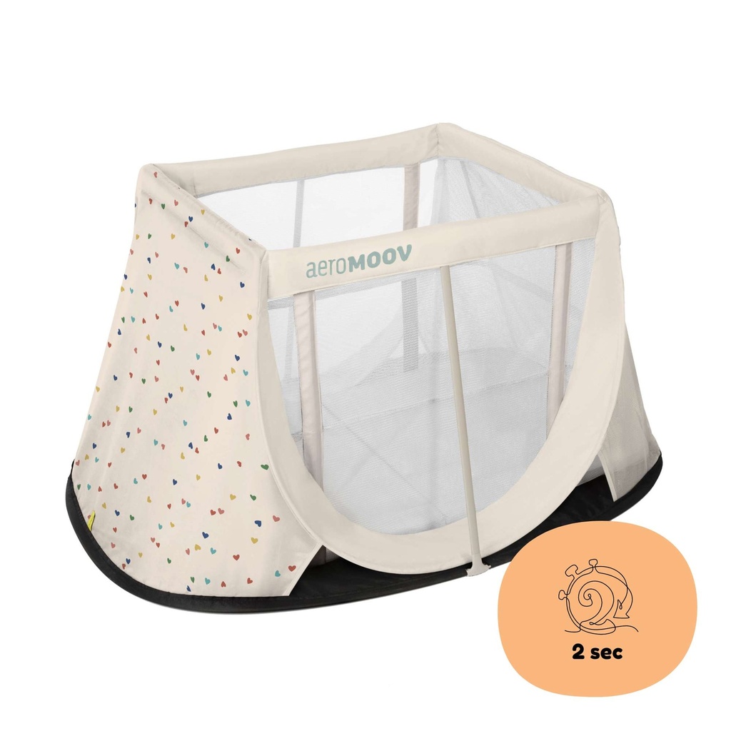 Aeromoov | Reisbed Instant Travel Cot Confetti Hearts