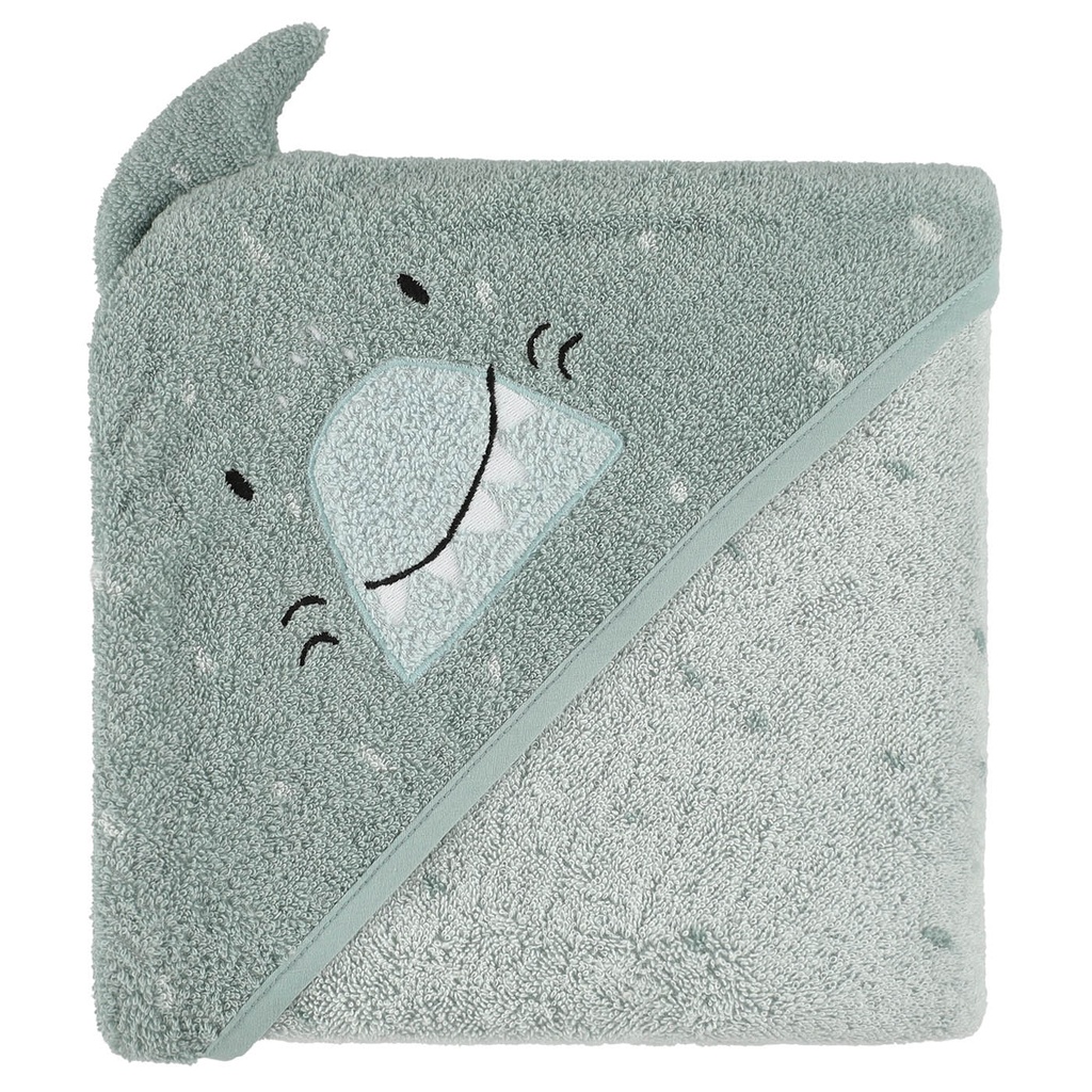 Trixie | Badcape Mr. Shark Grijs 75x75cm