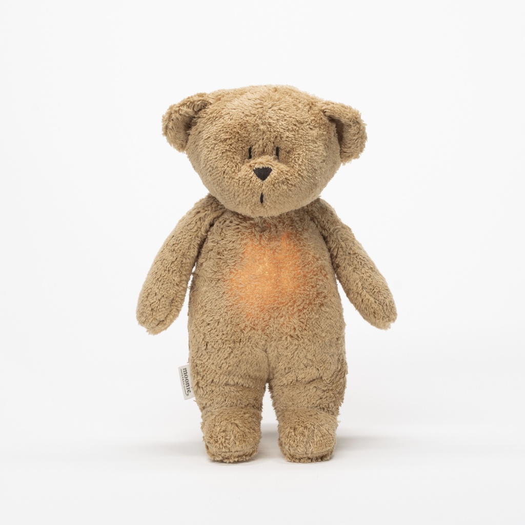 Moonie | Slaapknuffel The Humming Bear Cappuccino Natur 2.0