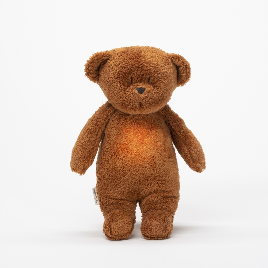 Moonie | Slaapknuffel The Humming Bear Caramel Natur 2.0