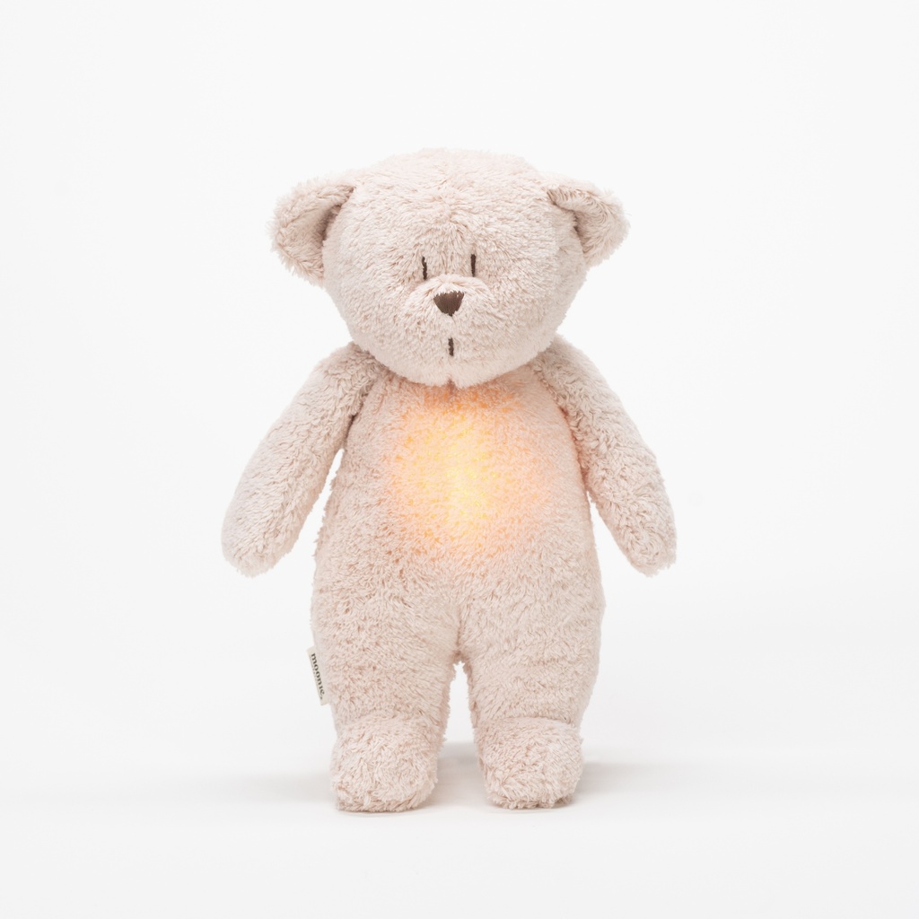 Moonie | Slaapknuffel The Humming Bear Rose Natur 2.0