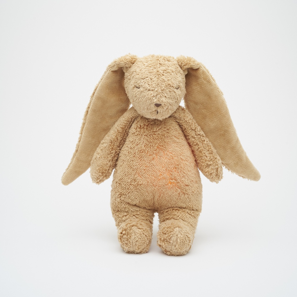 Moonie | Slaapknuffel The Humming Bunny Cappuccino Natur 2.0