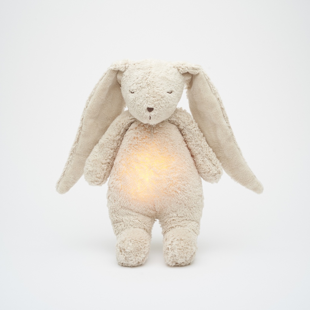 Moonie | Slaapknuffel The Humming Bunny Sand Natur 2.0