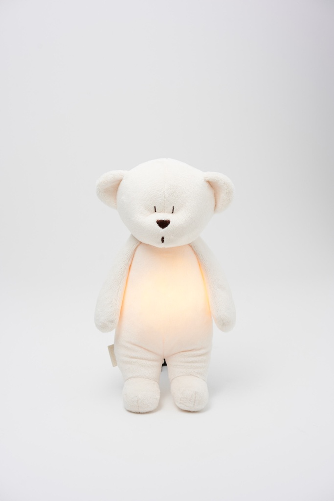 Moonie | Slaapknuffel The Humming Bear Cream 2.0