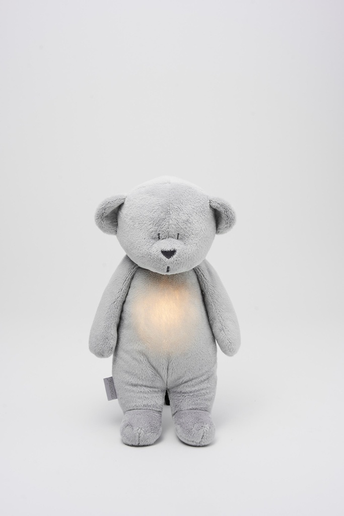 Moonie | Slaapknuffel The Humming Bear Silver 2.0