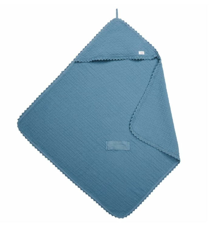 Koeka | Wikkeldeken Lace Elba Bluestone 100x100cm