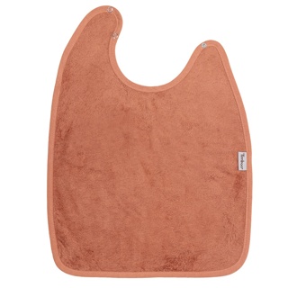 Timboo | Slabbetje XL Drukknopensluiting Bamboe Sunrise Orange 37x50cm 