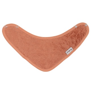 Timboo | Spuugdoekje/Bandana Dubbellaags Drukknopensluiting Bamboe Sunrise Orange Oranje 36x20cm 