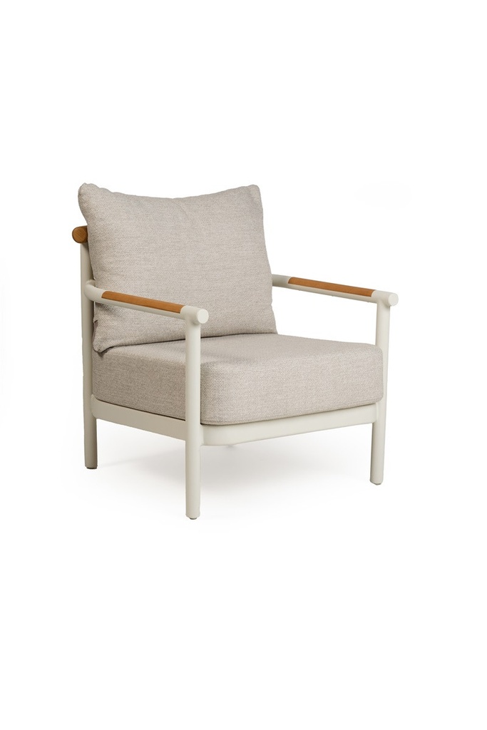 Tierra | Lounge Stoel Hiuri Lounge Chair Creme White 73x84x76,5cm