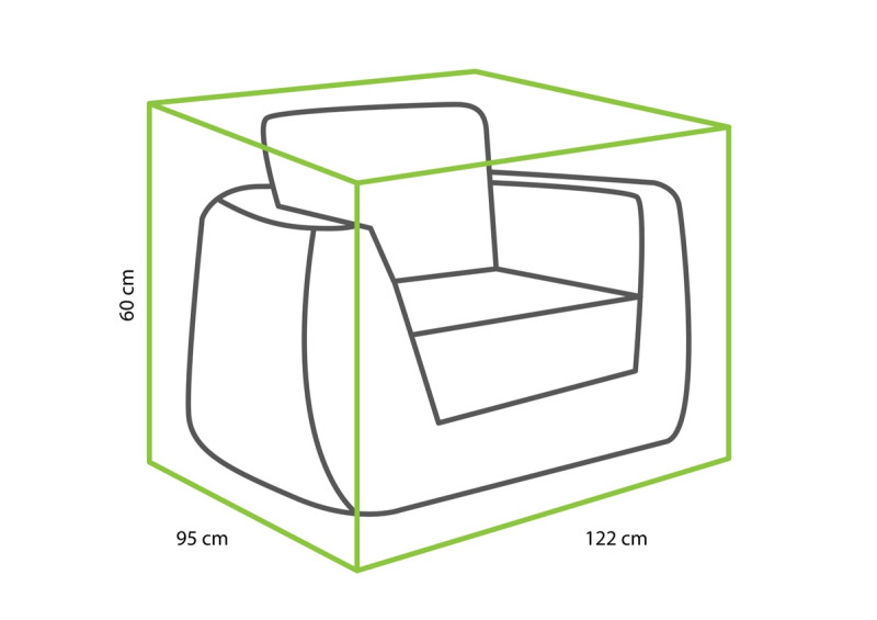 Tierra | Afdekhoes Cover For Wakkanda Lounge Chair 122x95x60cm