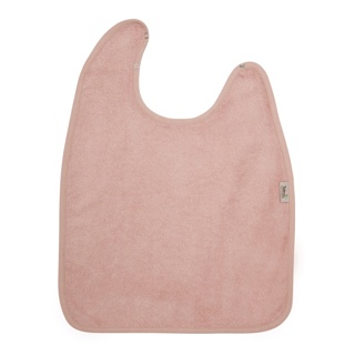 Timboo | Slabbetje XL Waterproof Drukknopensluiting Bamboe Misty Rose 37x50cm