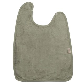 Timboo | Slabbetje XL Waterproof Drukknopensluiting Bamboe Whisper Green Groen 37x50cm