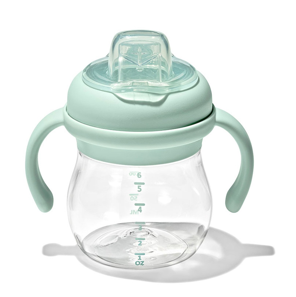 Oxo | Drinkbeker Transitions Antilekbeker met Zachte Tuit Afneembare Handvaten Opal Groen 150ml
