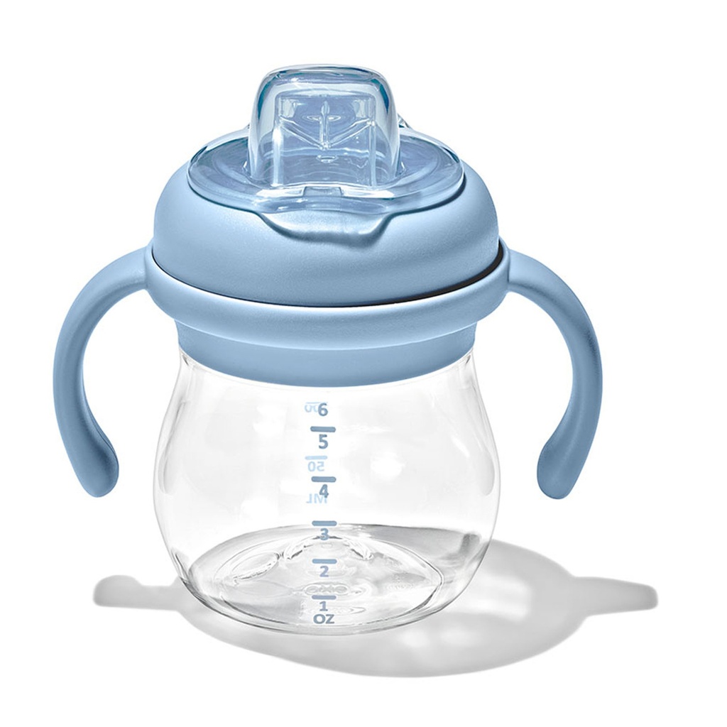 Oxo | Drinkbeker Transitions Antilekbeker met Zachte Tuit Afneembare Handvaten Dusk Blauw 150ml