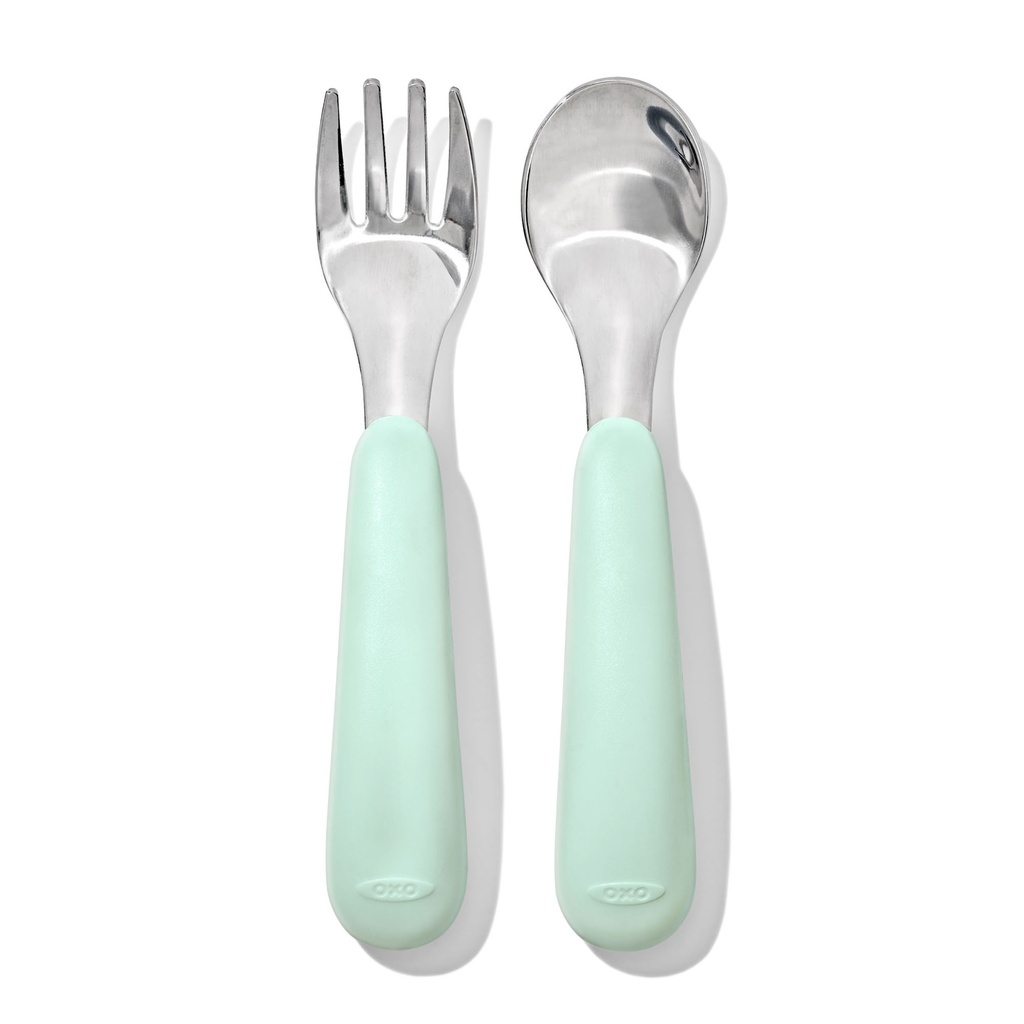 Oxo | Bestek Lepel/Vork Opal Groen 2-delig