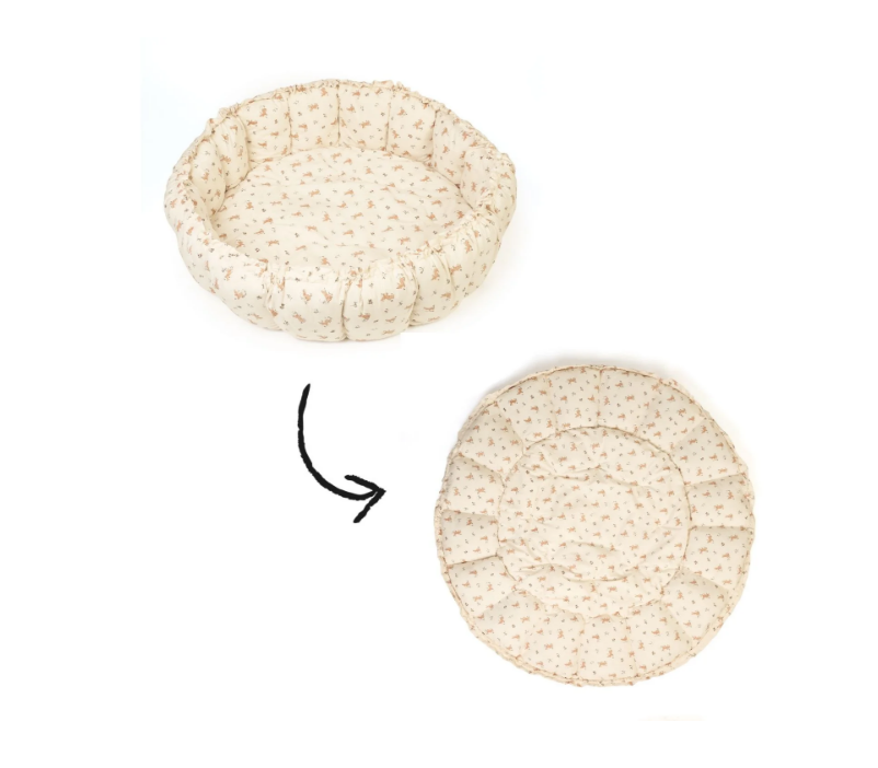 Play & Go | Speeltapijt Bloom Organic Cotton Rabbit  Dia 130cm 