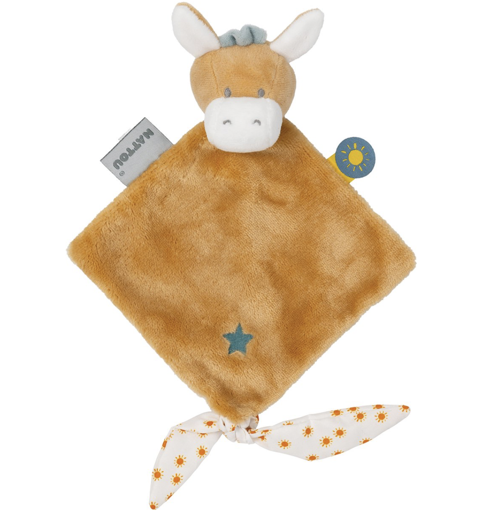 Nattou | Knuffeldoekje Félix & Léo Mini Doudou Ezel Leo