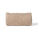 Living Nature | Toilettas groot Pernille in losange camel maat L = 30 x 18 x 12 cm